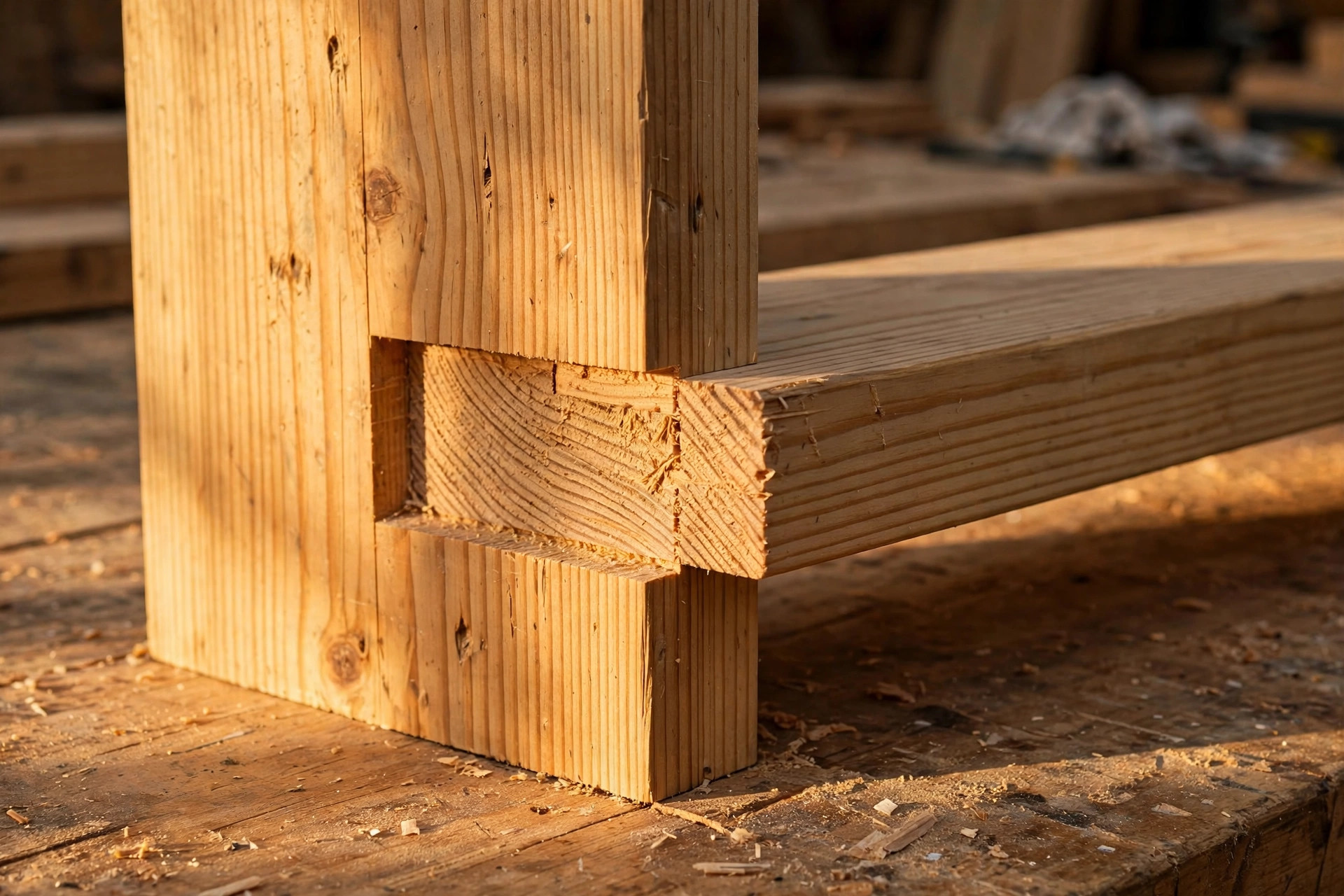 Close-up of a dado groove joint cut across the grain, a key woodworking joinery type for beginners building shelves